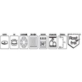 GSW GSW4005643981057 Horno Holandés RIGO 24 cm para Inducción de Acero Inoxidable