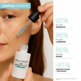 Bella Aurora Peeling Exfoliante 10% AHA + PHA Sérum Facial Antimanchas 30 ml – Ácido Mandélico, Gluconolactona, Lactobiónico