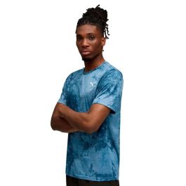 Camiseta de Manga Corta Hombre Puma Essentialsentials Aop Negro L