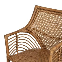 Sillón Marrón Ratán Decoración 56 X 54 X 84 cm