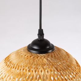 Lámpara Colgante Albacete de Ratán Natural Estilo Boho-Chic con Casquillo E27 para una Iluminación Versátil y Cálida - SKD-P80119