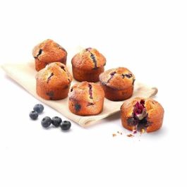 Pyrex 1452001 Molde para muffins Redondo, Acero al carbono, Antiadherente, 6 cavidades