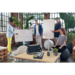 Kit De Accesorios Nobo Para Pizarras ( Incluye:10 Rotuladores Para Pizarra, 10 Imanes Surtidos De 38 Mm Para Pizarra, Cuadrados Magnéticos Surtidos Para Escribir, 10 M De Cinta Cuadriculada Autoadhesiva Negra De 3 Mm, Paquete De 100 Toallitas Limpiadoras,