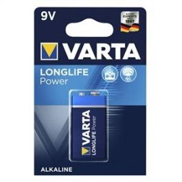 Pila Alcalina 9V Varta Longlife Power - 1 Unidad, Ideal para Detectores de Humo y Walkie-Talkies - Ref: 4922121411 Precio: 3.78999951. SKU: S0408627