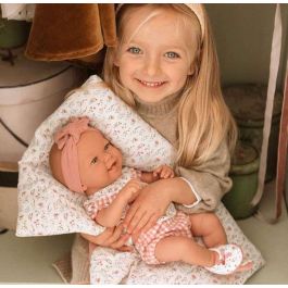 Muñecas Arias Muñeca Zoe 42 cm Rosa c/Manta Cuerpo Vinyl Sexo Niña Español