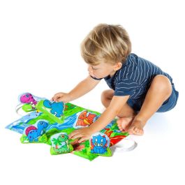 MOLTO Tapiz de Tela Dinosaurios Jurasicos +12 Meses - Se Convierte en Bolsa Guarda Dinosaurios - 40x6x28cm