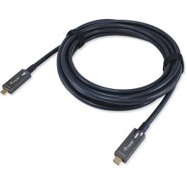 EQUIP Cable USB-C a USB-C 119463, 15m, USB 3.2 Gen 2 (10Gbps), 60W PD, 4K@60Hz, DisplayPort Alt Mode, Negro