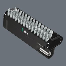 Wera Bit-Check 30 Wood 2 SB - Juego de 30 Puntas PH2, PZ1-3, TX10-40 con Portabits y Caja