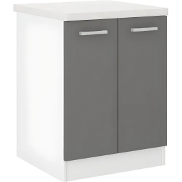 Ultra Gabinete de Cocina Base L 60 cm Gris con Encimera Incluida Precio: 129.49999953. SKU: B12W63BTB4