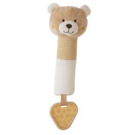 Creaciones Llopis Pito-Mordedor para Bebé Oso de Peluche Beige 20cm, Material Poliéster para Masticar y Sonido Precio: 4.99000007. SKU: B1KHN2CFC7