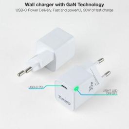 TOOQ CARGADOR DE PARED GAN USB-C/PD 30W