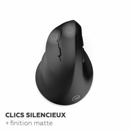 Mobility Lab M30W-L Ratón Inalámbrico Ergonómico para Zurdos - Dual Bluetooth + Receptor USB 2.4GHz - Negro