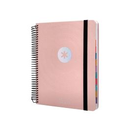 Agenda Escolar Antartik Año 24 - 25 Curso Coleccion Minimal Pink Día Página A5