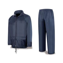 Traje agua ingeniero poliéster/pvc azul: XL meteo