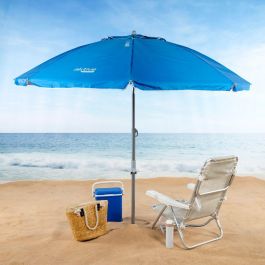 Sombrilla Aktive Azul 220 x 225 x 220 cm (6 Unidades)