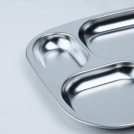 Thermobaby AAAOY87758 Bandeja Compartimentada con 4 Compartimentos de Acero Inoxidable y Libre de BPA