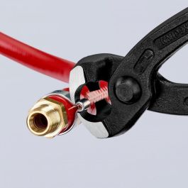 Knipex Alicates de Orejetas con Corte Lateral, Plástico Rojo, 220 mm, Mango Ergonómico, 10 99 I220