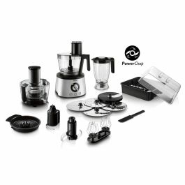 Philips HR7778/00 Procesador de Alimentos 6 en 1, 1300 W, 3,4 L, Acero Inoxidable, Tecnología PowerChop, Recipiente 3,4 L y Batidora 2,2 L Precio: 239.49999964. SKU: B1ECRNVRRW