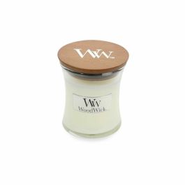 Woodwick MINI vela #Island Coconut 85 gr - Fragancia tropical y mecha de madera