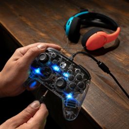 PDP Controlador Prismatic Afterglow con Cable para Nintendo Switch con Iluminación LED y Conector de Audio 3.5mm