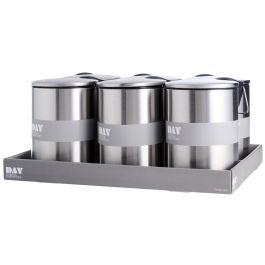 Day Cubo Basura Acero Inoxidable 3 L con Pedal y Cierre Suave Mate 17.5x23.5 cm