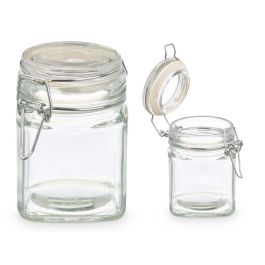 Tarro Cristal Cuadrado Cierre Hermetico 200Ml Vivalto 9CM (24 Unidades) Tarro Cristal Cuadrado Cierre Hermetico 200Ml Vivalto 9CM (24 Unidades)