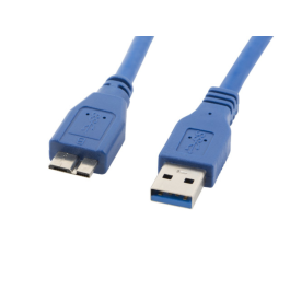 Lanberg Cable USB 3.0 Macho Micro-B, 5 Gb/s, 0.5 m, Azul, Conectores Chapados en Oro Precio: 5.50000055. SKU: S5604155