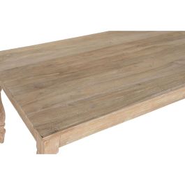 Mesa de Comedor Home ESPRIT Blanco madera de teca 195 X 97 X 77 cm