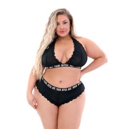 Conjunto de Lencería Fantasy Lingerie Negro (Queen size) Precio: 40.88999948. SKU: B1JA8MR3T9
