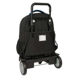 Safta Blackfit8 Mochila Grande con Ruedas Compacta Extensible "Underground" Black 33x45x22cm