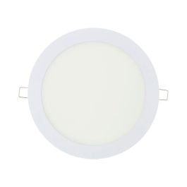 EDM Downlight LED Empotrable Redondo 20W Luz Fría 6400K 1500 Lúmenes Blanco Ø22.5 cm IP20, Incluye Transformador