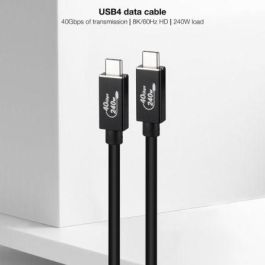 NANOCABLE CABLE USB 4 GEN3x2 40Gbps 5A/240W, USB-C M/M 1.8 M