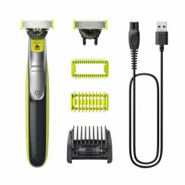 Philips QP2834/23 OneBlade 360 Recortadora, Perfiladora y Afeitadora, Uso en Seco y Húmedo, Batería 60 min, Verde/Gris Precio: 52.5000003. SKU: B18TGHFALN