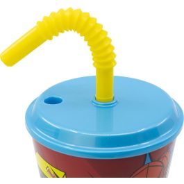 Vaso con Pajita Spider-Man CZ11366 430 ml