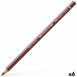 Lápices de colores Faber-Castell Polychromos 176 Van-Dyck Marrón (6 Unidades)