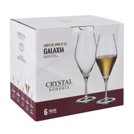 Bohemia Set de 6 Copas de Vino de Cristal Colección Galaxia, 510 cc (4 Cajas)