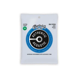 MARTIN Juego Acústica Authentic Sp Bronze 80/20 Extra Light 10-47 (Pack 3) Precio: 19.49999942. SKU: B19MEKRJV9