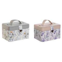 Joyero Tradicional DKD Home Decor Lila Blanco 12 x 10 x 17 cm (2 Unidades) Precio: 38.78999971. SKU: B1FSHEC4QH