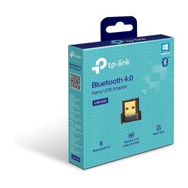 TP-Link Adaptador Bluetooth USB 4.0 UB400, Compatible con Windows XP-11, Negro
