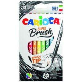 Carioca Rotulador Super Brush Punta Pincel, Colores Surtidos, Estuche 10 Unidades Precio: 3.99000041. SKU: B1DDSJKVE9