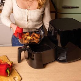 Fuente Rectangular Vidrio Airfryer Ô Cuisine 23x15x7 cm - 1,2 L