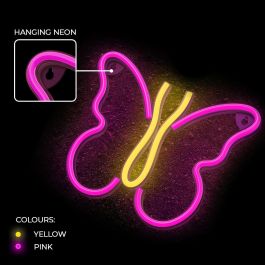 Lampara Forever Neon Led Butterfly Pink Lampara Forever Neon Led Butterfly Pink