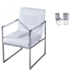 DKD Home Decor Butaca Blanco Acero y Poliester 68 x 92 x 56 cm Precio: 139.56624. SKU: S3023346