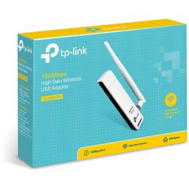 TP-Link TL-WN722N Adaptador USB WiFi N de 150Mbps Alta Ganancia con Antena 4dBi Desmontable para PC y Portátil