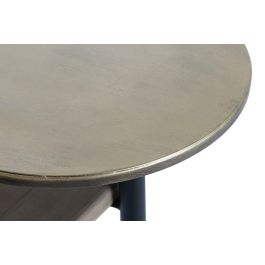 DKD Home Decor Mesa Centro Moderno Metal, MDF, Marmol Marron Negro Dorado 116 x 76 x 64 cm