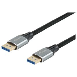 EQUIP Cable DisplayPort 2.1 119282 Macho-Macho 2.00m 16K/60Hz 54Gbps HDCP Oro Plata Negro Precio: 32.49999984. SKU: B1AG5FSH7N