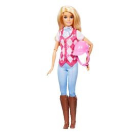 Barbie Hxj38 Muñeca Malibu Jinete de Equitación Articulada Inspirada en Netflix con Chaleco Rosa y Casco Precio: 18.49999976. SKU: B166XTNLKV