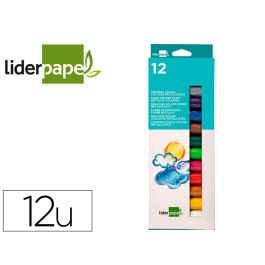 Tempera Solida En Barra Liderpapel Escolar 10 gr Caja De 12 Colores Surtidos