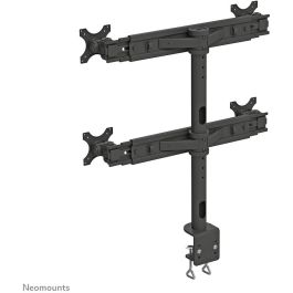 Neomounts FPMA-D700D4 Soporte de Escritorio para 4 Monitores de 19" a 30" (76 cm) y 8 kg por Pantalla, Ajustable, Negro