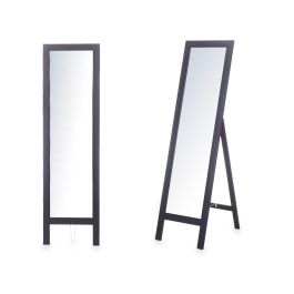 Giftdecor Espejo de Pie en Madera 40x145 cm Negro Giftdecor Espejo de Pie en Madera 40x145 cm Negro